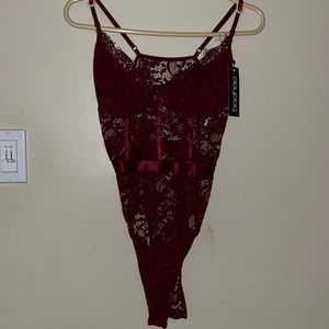 Boohoo lace bodysuit